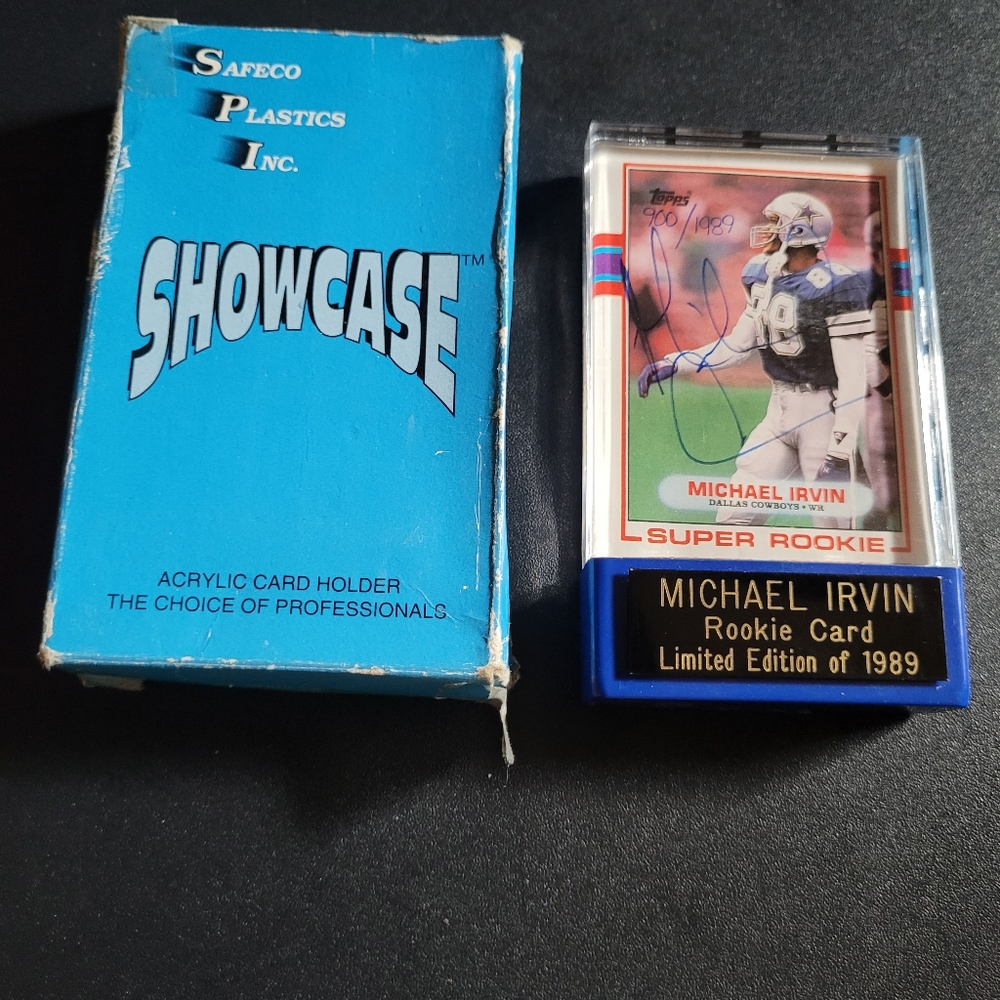 MICHAEL IRVIN AUTOGRAPHED ROOKIE CARD